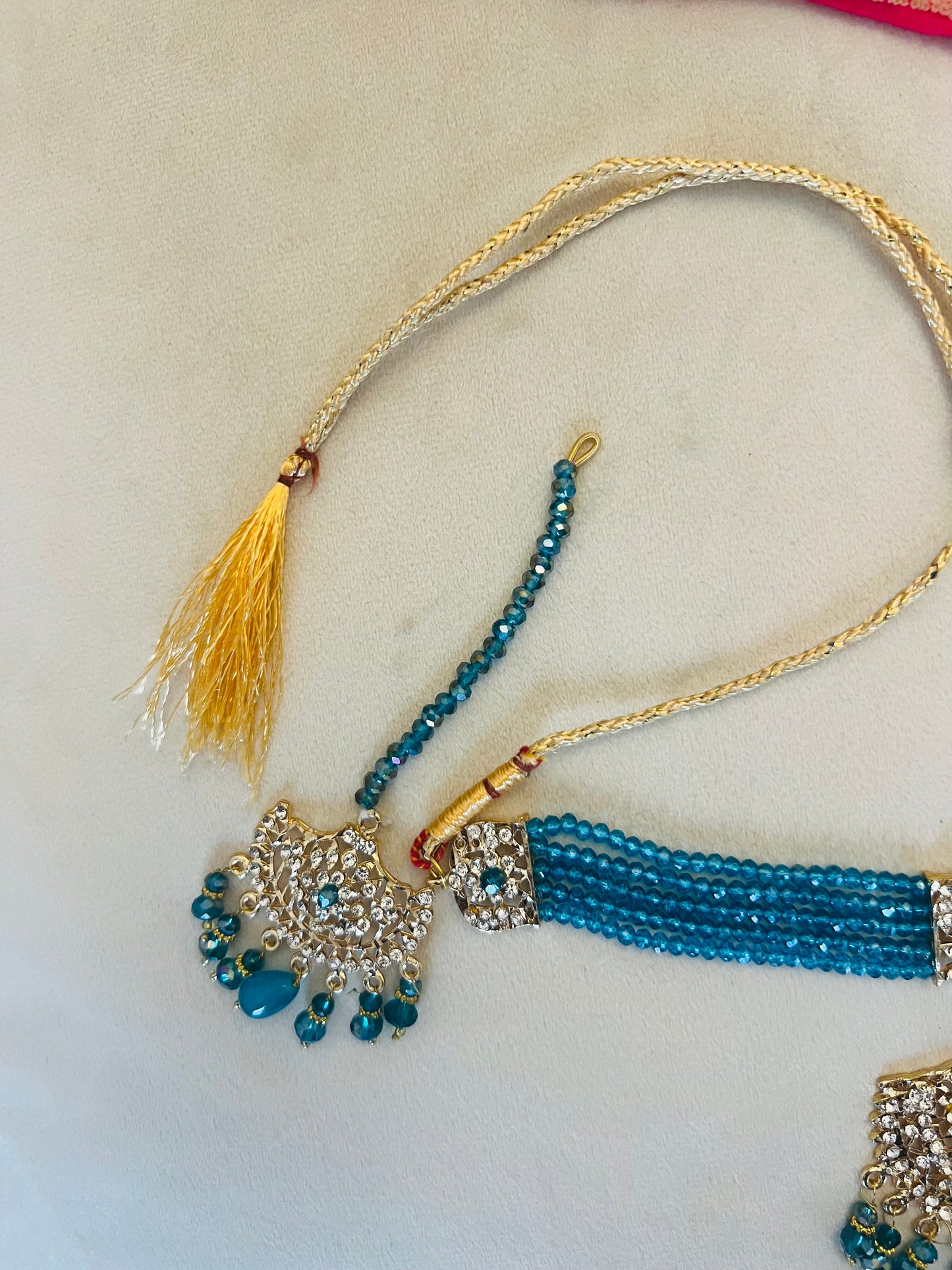 Blue & Gold Jewellery Set