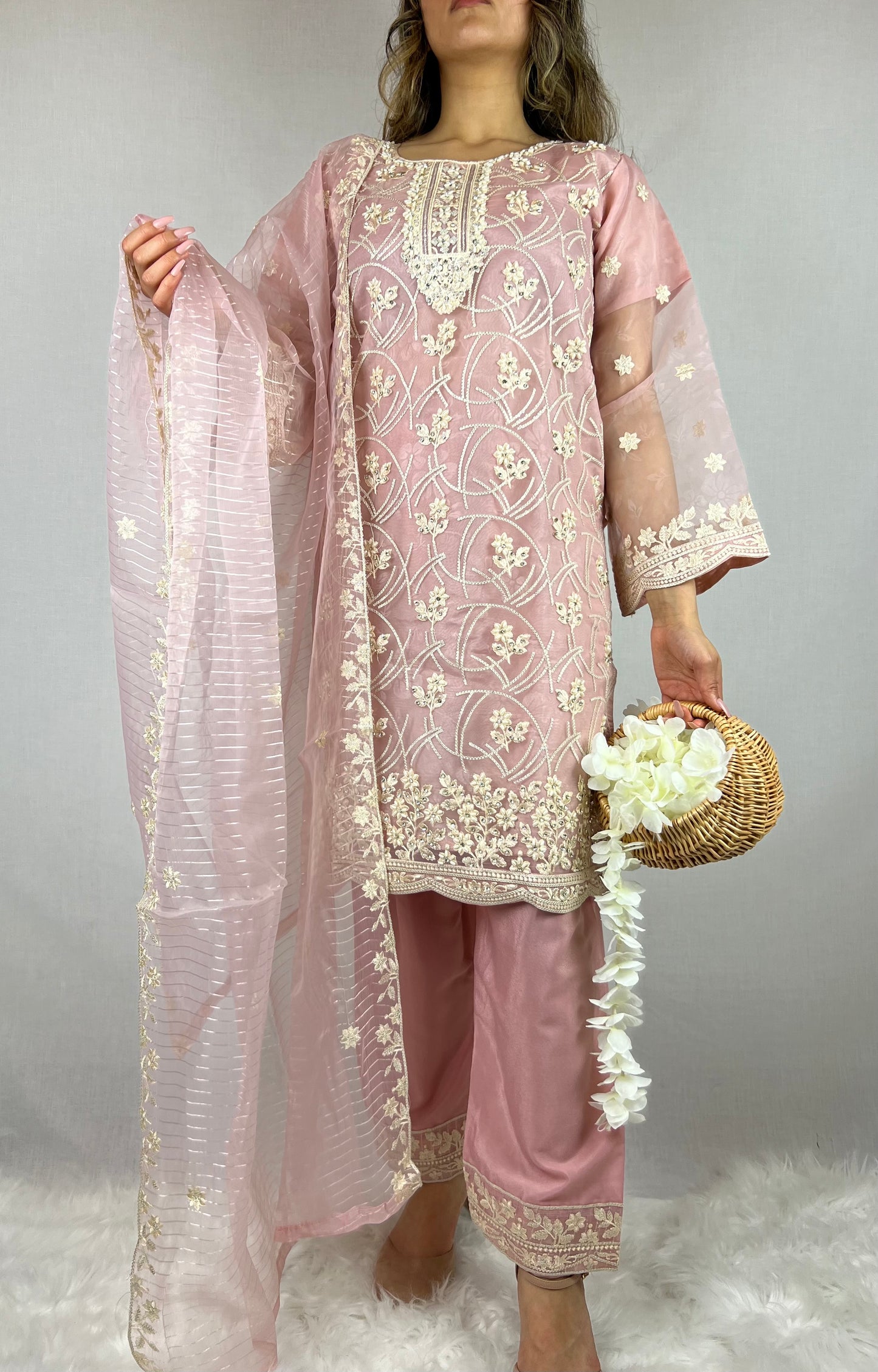 Baby Pink Salwar Kameez