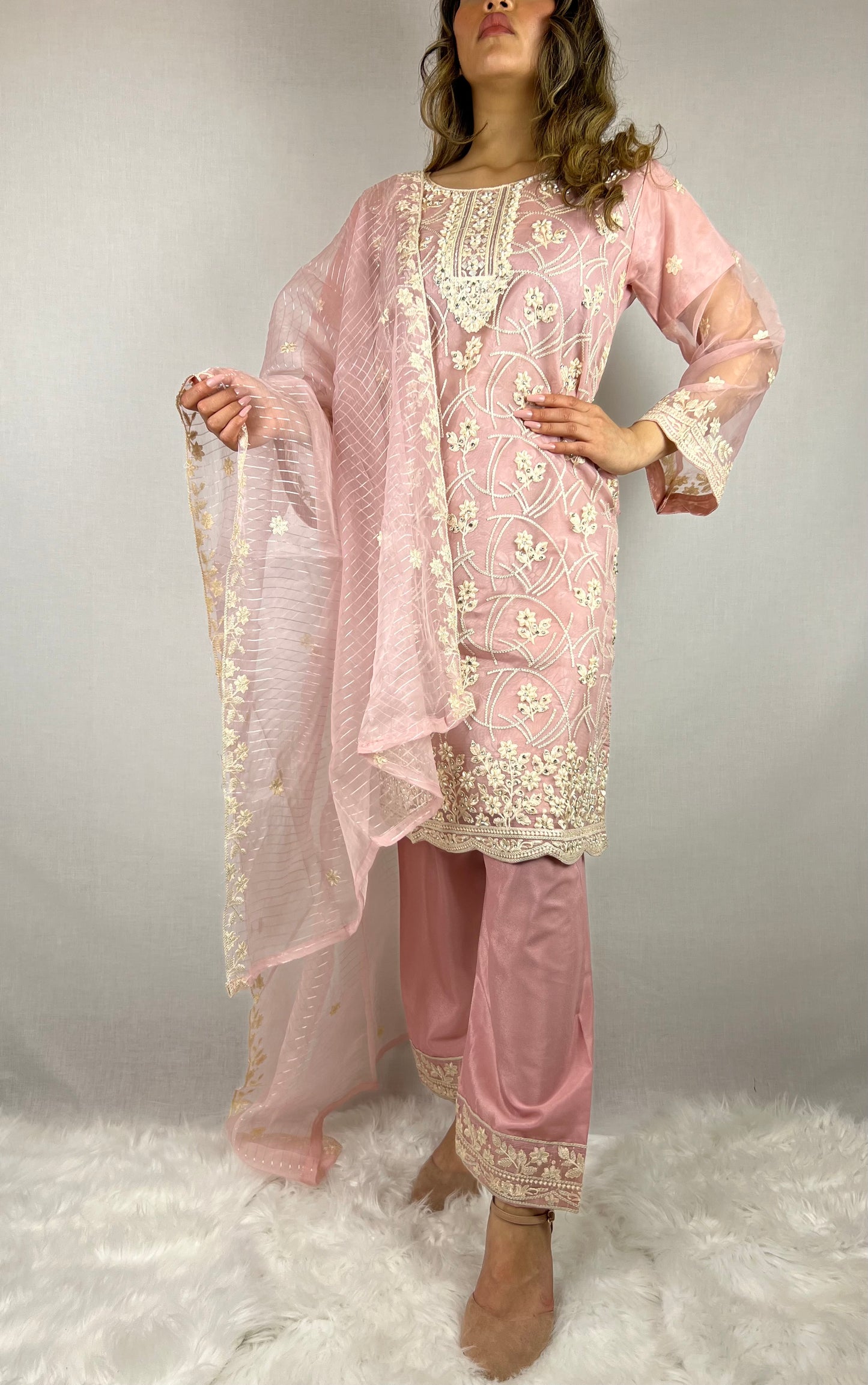 Baby Pink Salwar Kameez