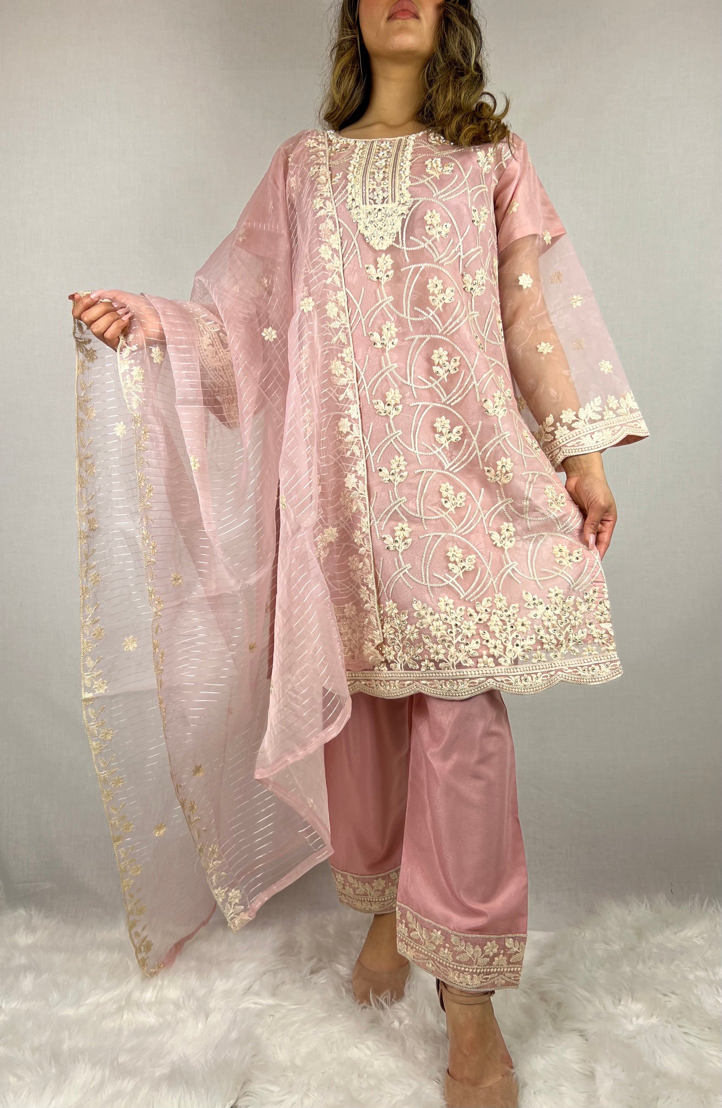 Baby Pink Salwar Kameez