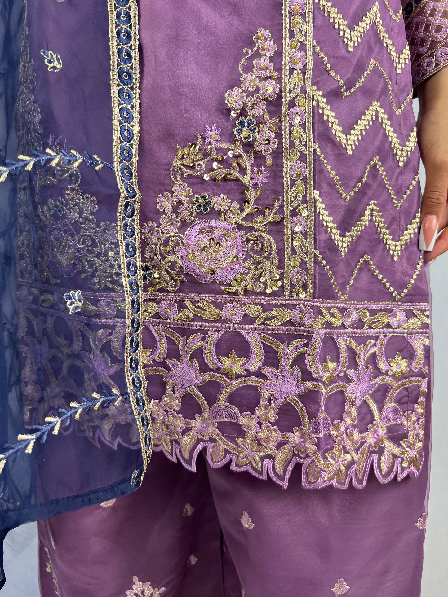 Royal Purple Sharara Suit