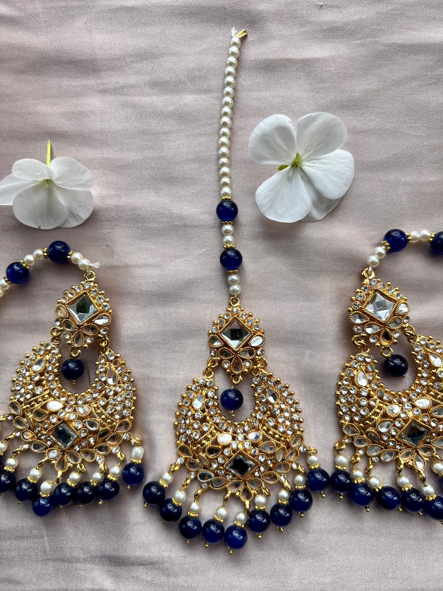 Blue & Gold Jewellery Set