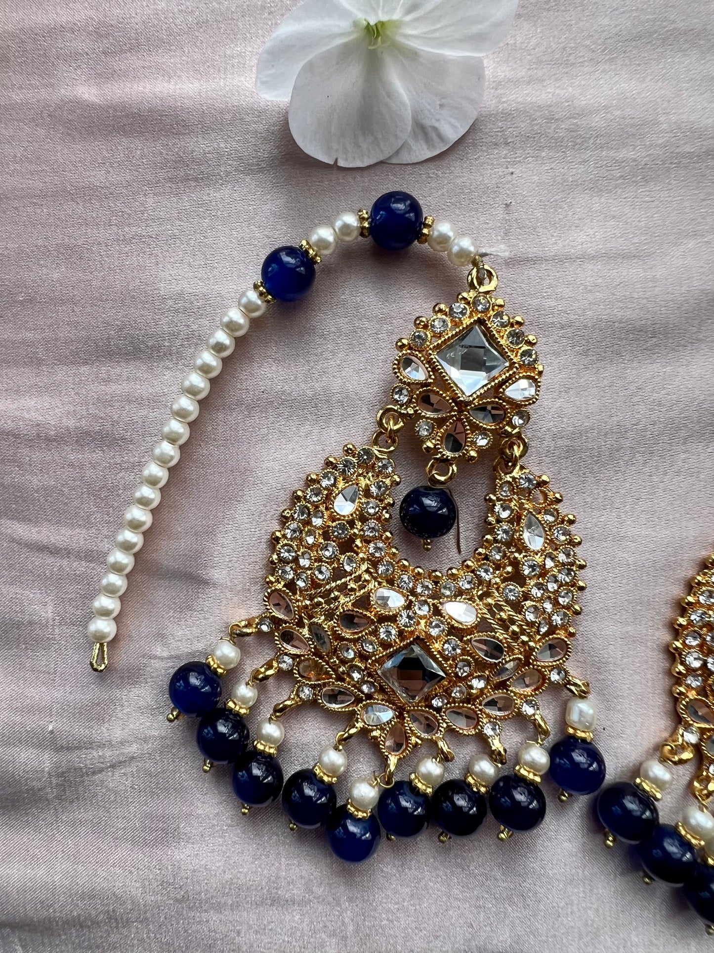 Blue & Gold Jewellery Set