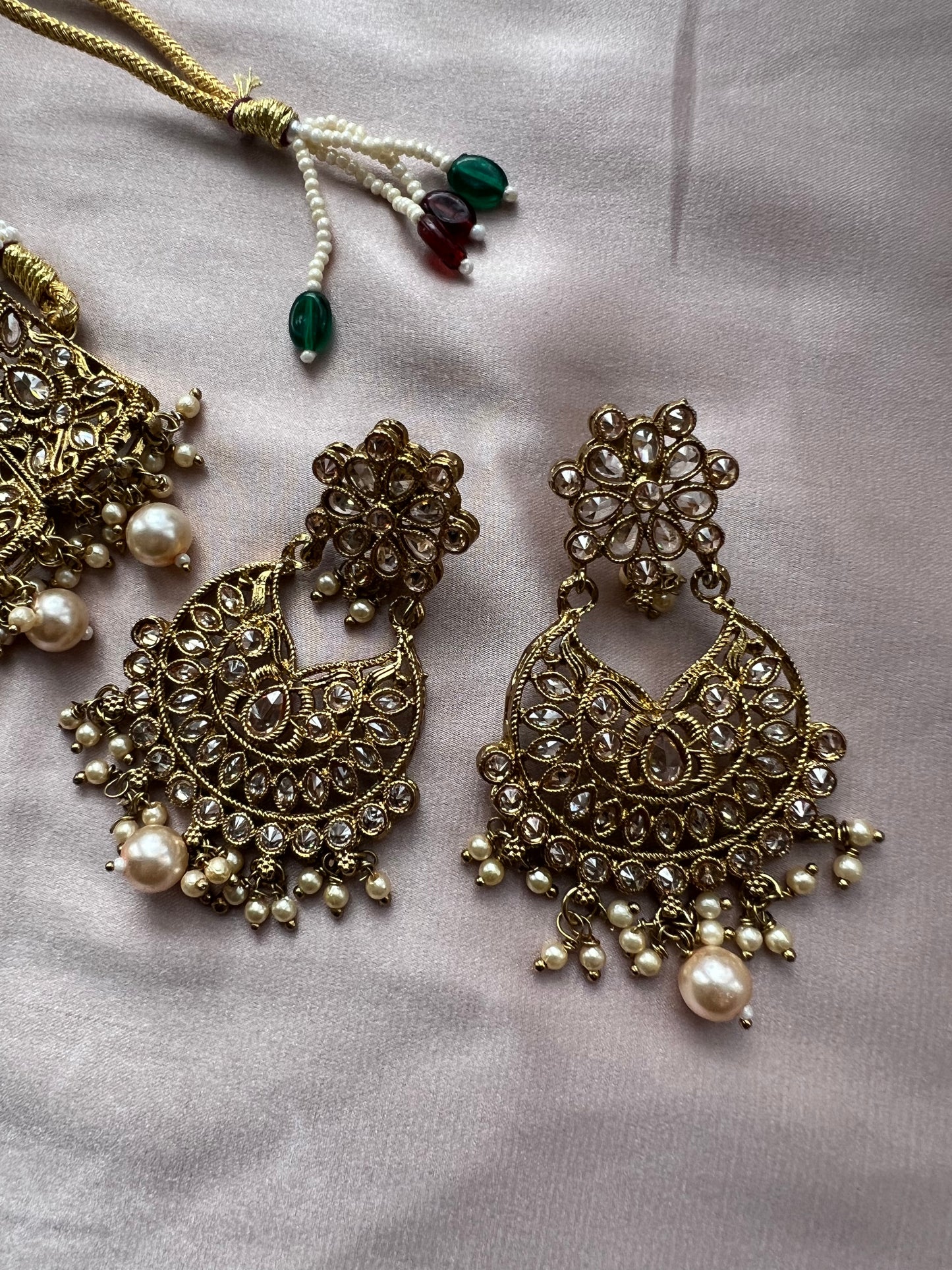 Light Gold & Bronze Jewellery Set