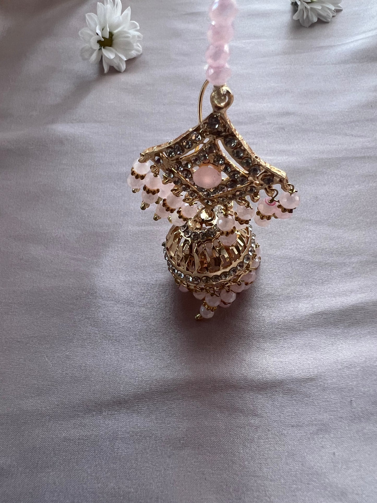 Baby Pink & Gold Jewellery Set