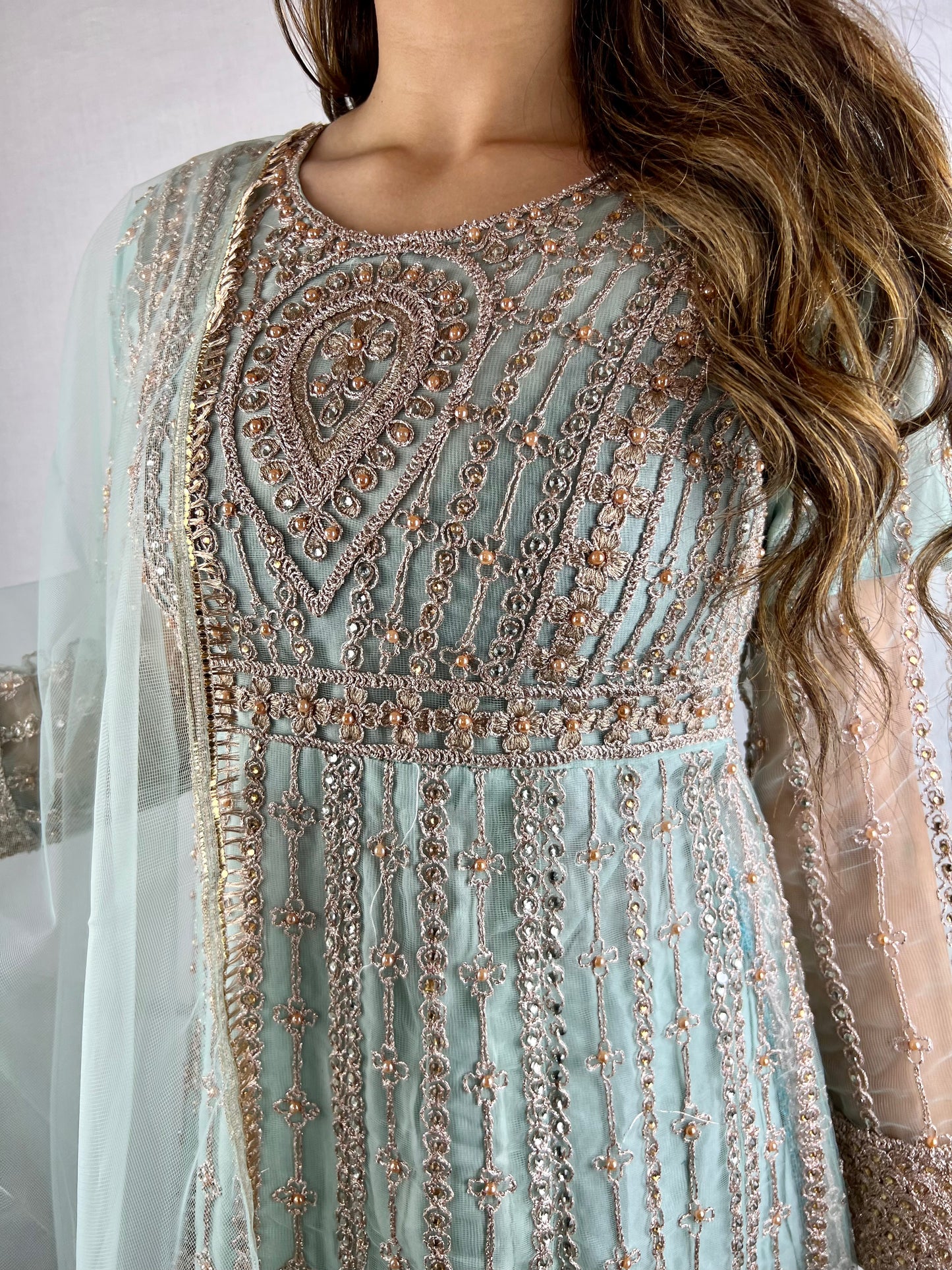 Baby Blue Anarkali Dress