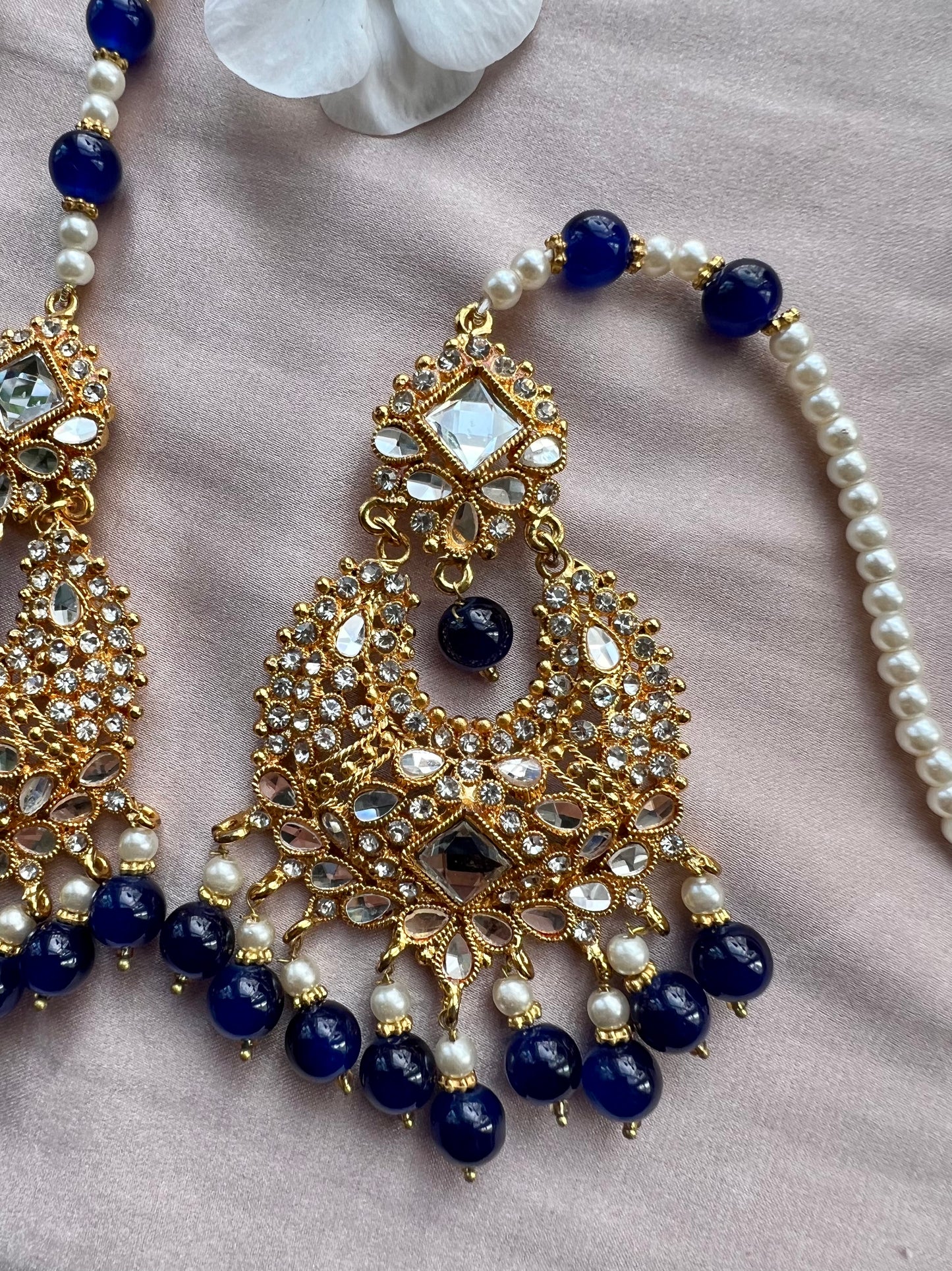 Blue & Gold Jewellery Set