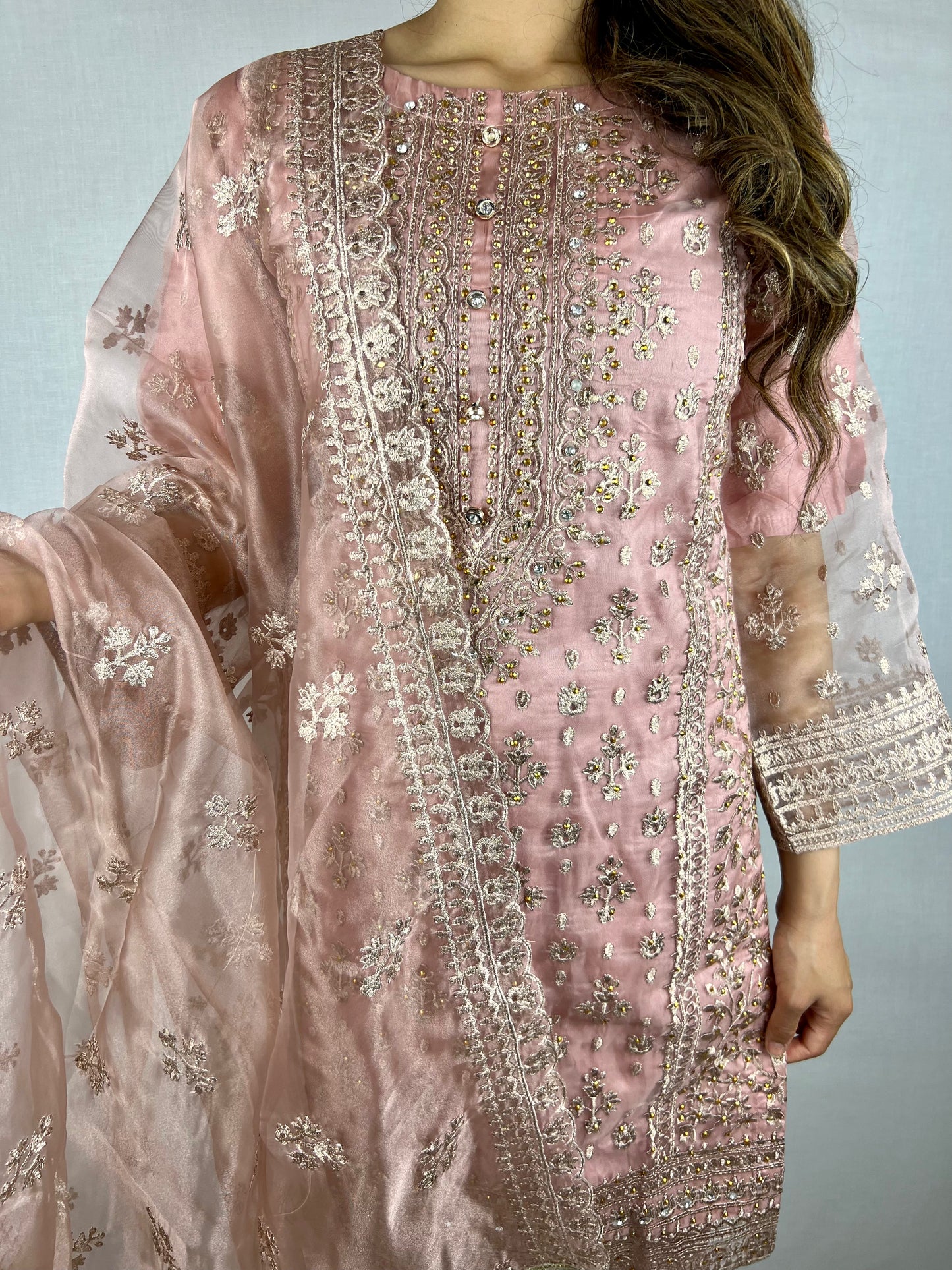 Pretty Pink & Gold Salwar Suit