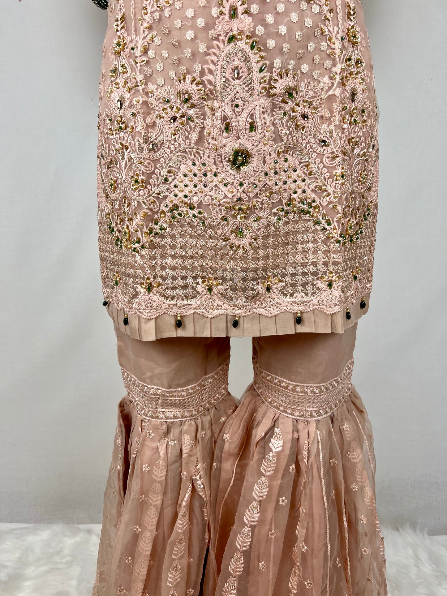 Light Pink Gharara Suit