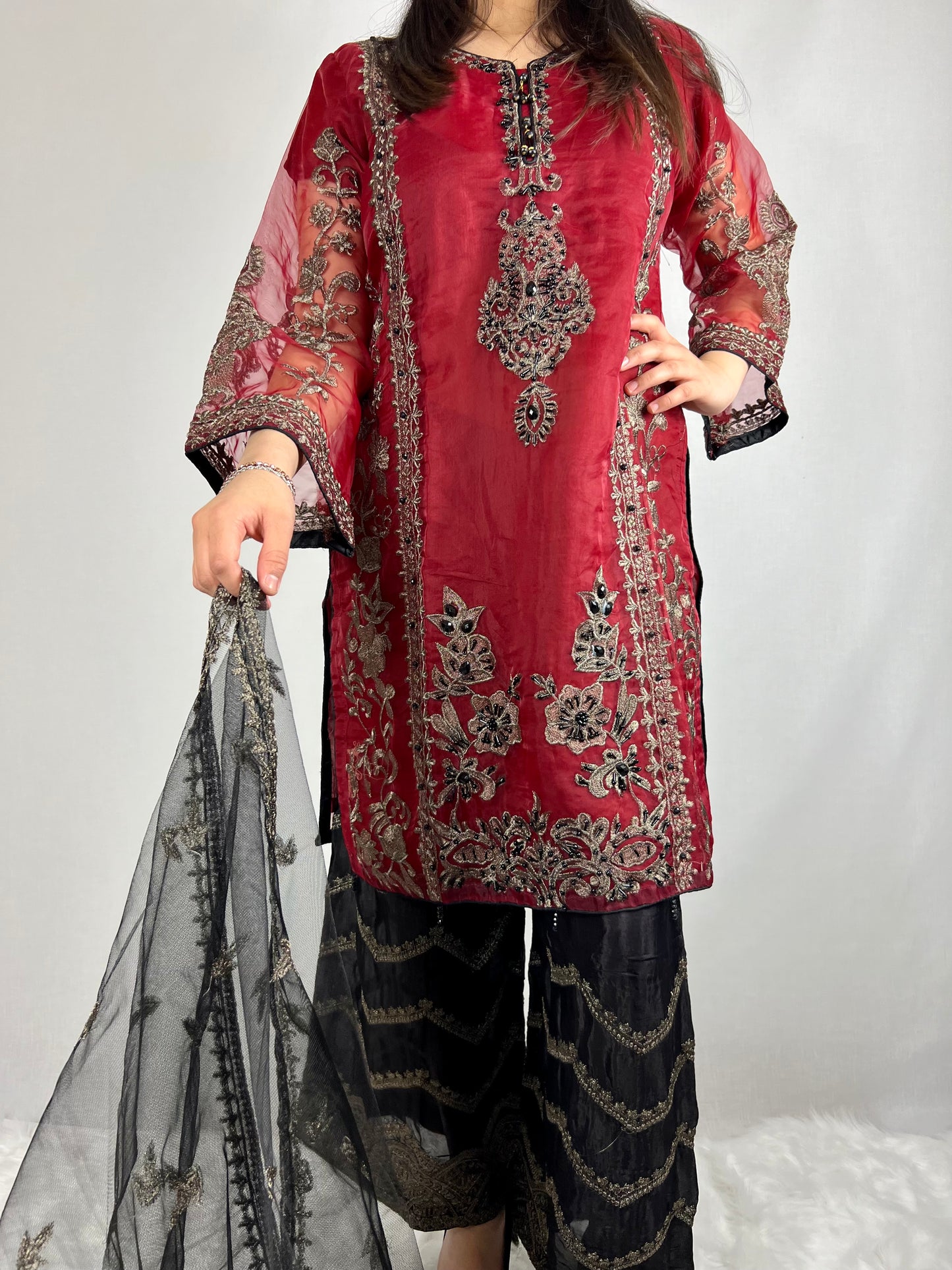 Red and Black Zardorzi Suit