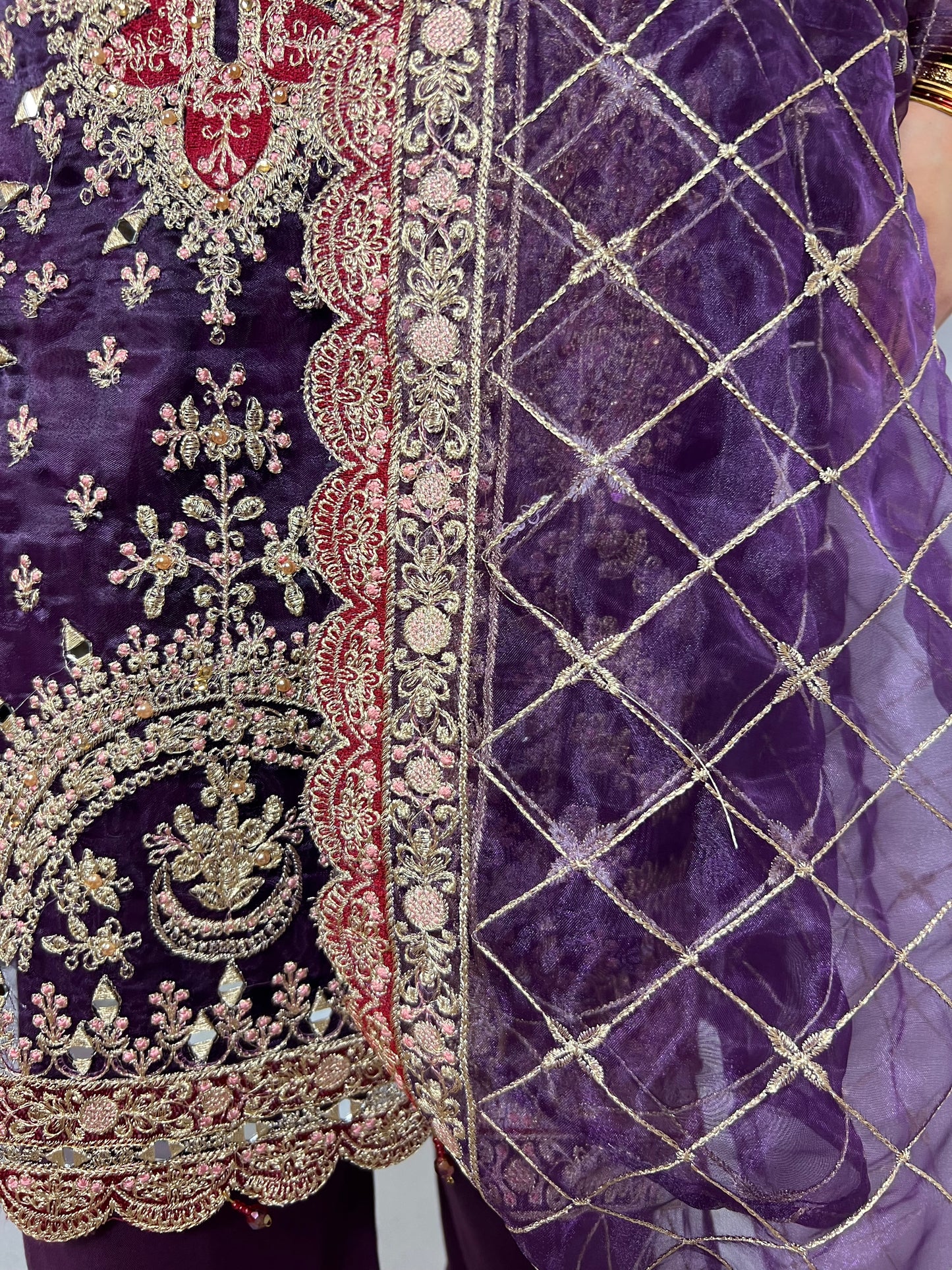 Royal Purple Embroidered Salwar Suit