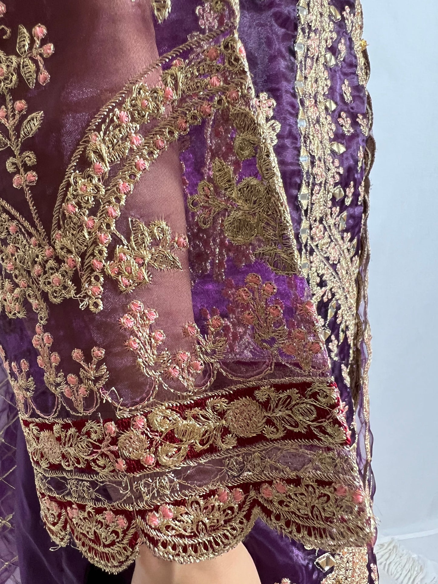 Royal Purple Embroidered Salwar Suit