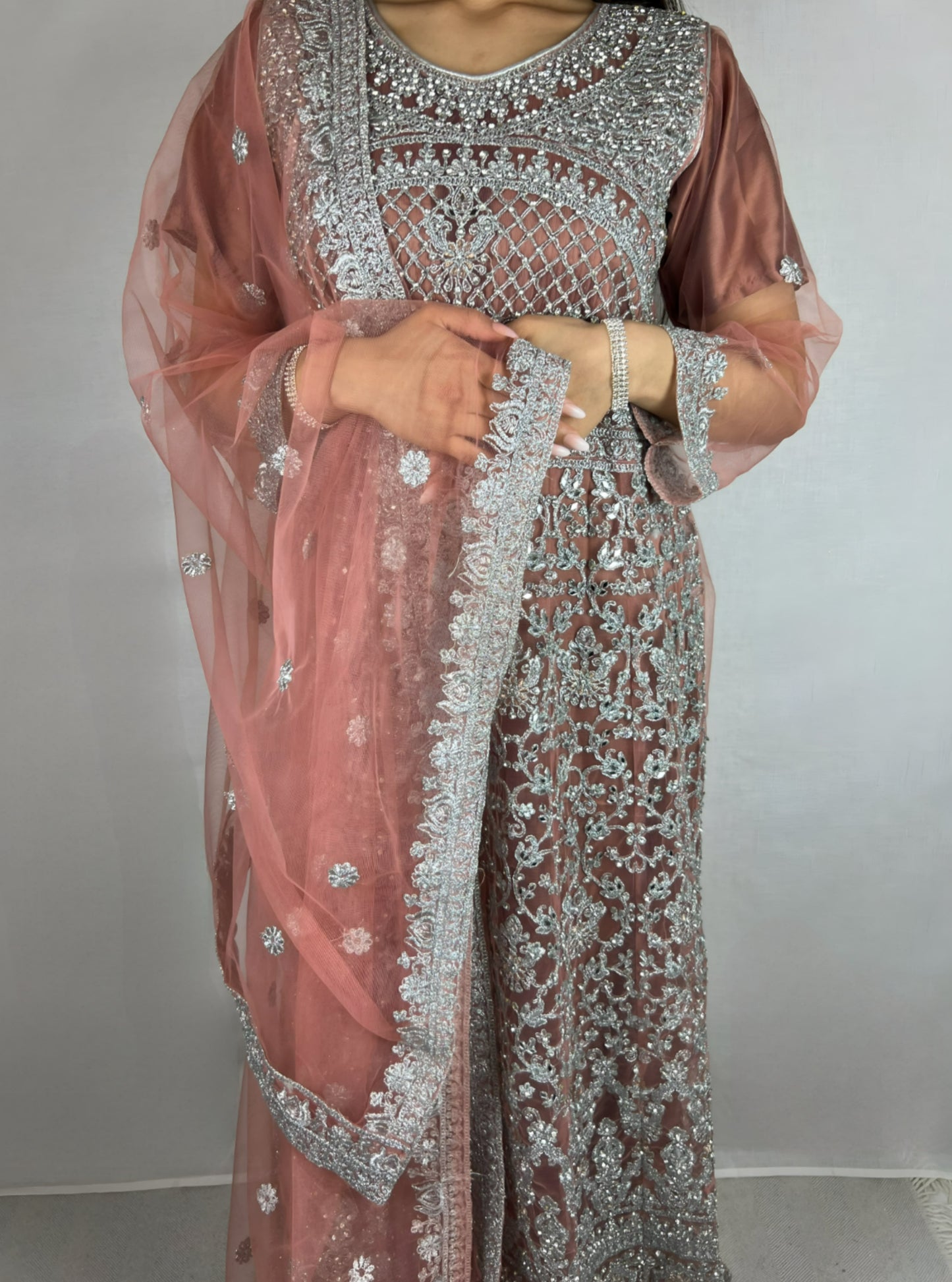 Mauve Anarkali Dress