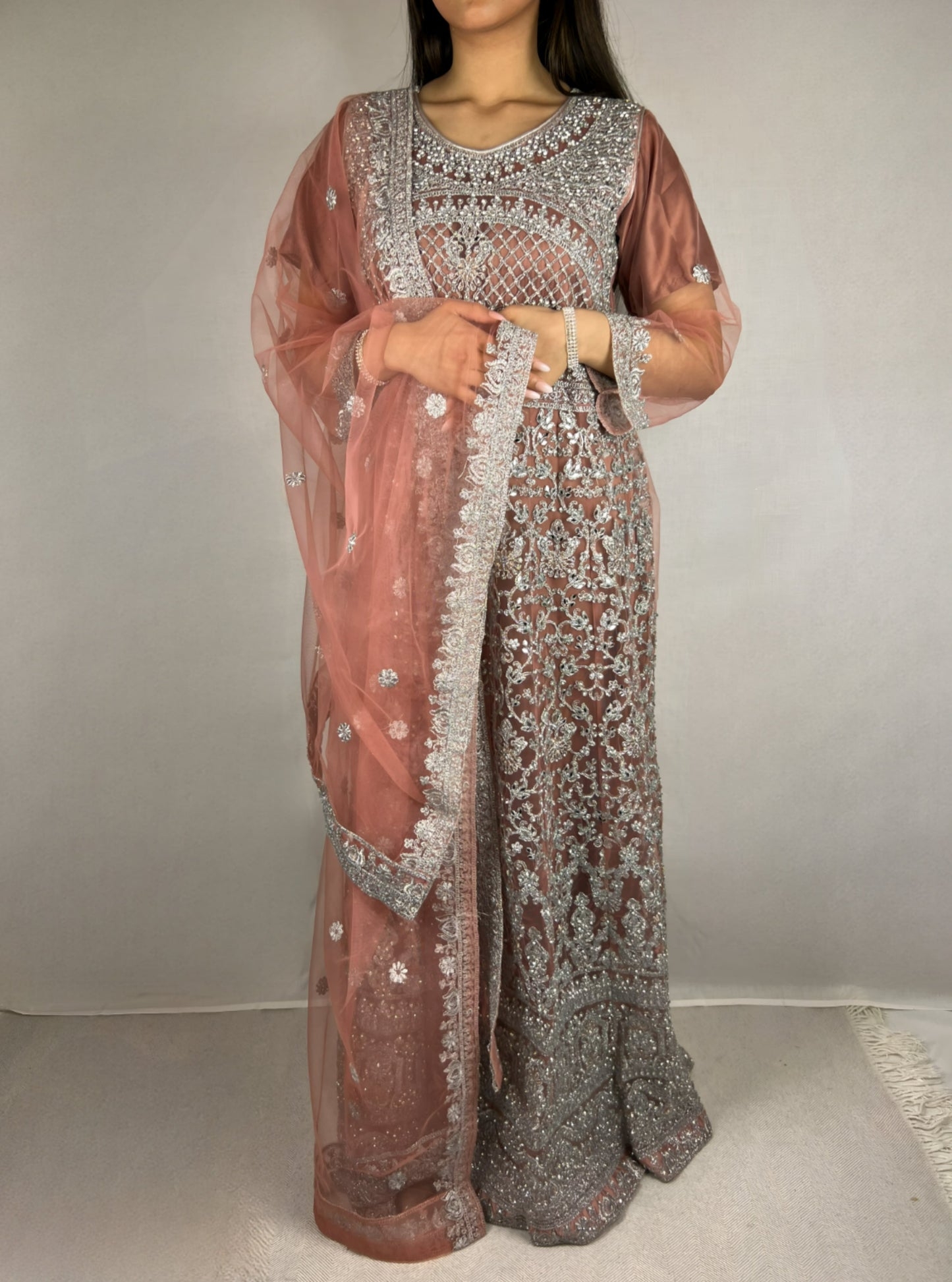 Mauve Anarkali Dress