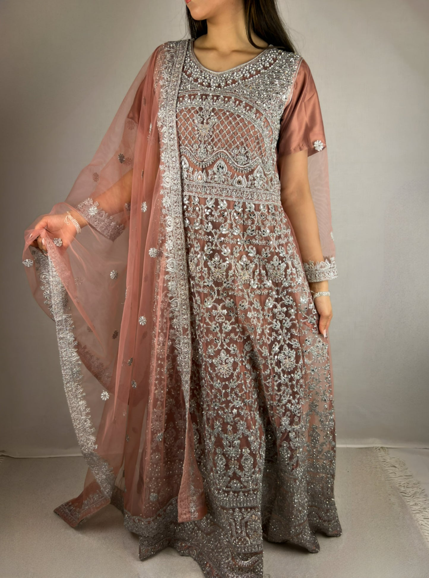 Mauve Anarkali Dress