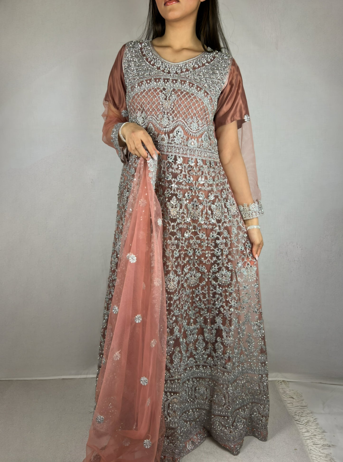 Mauve Anarkali Dress