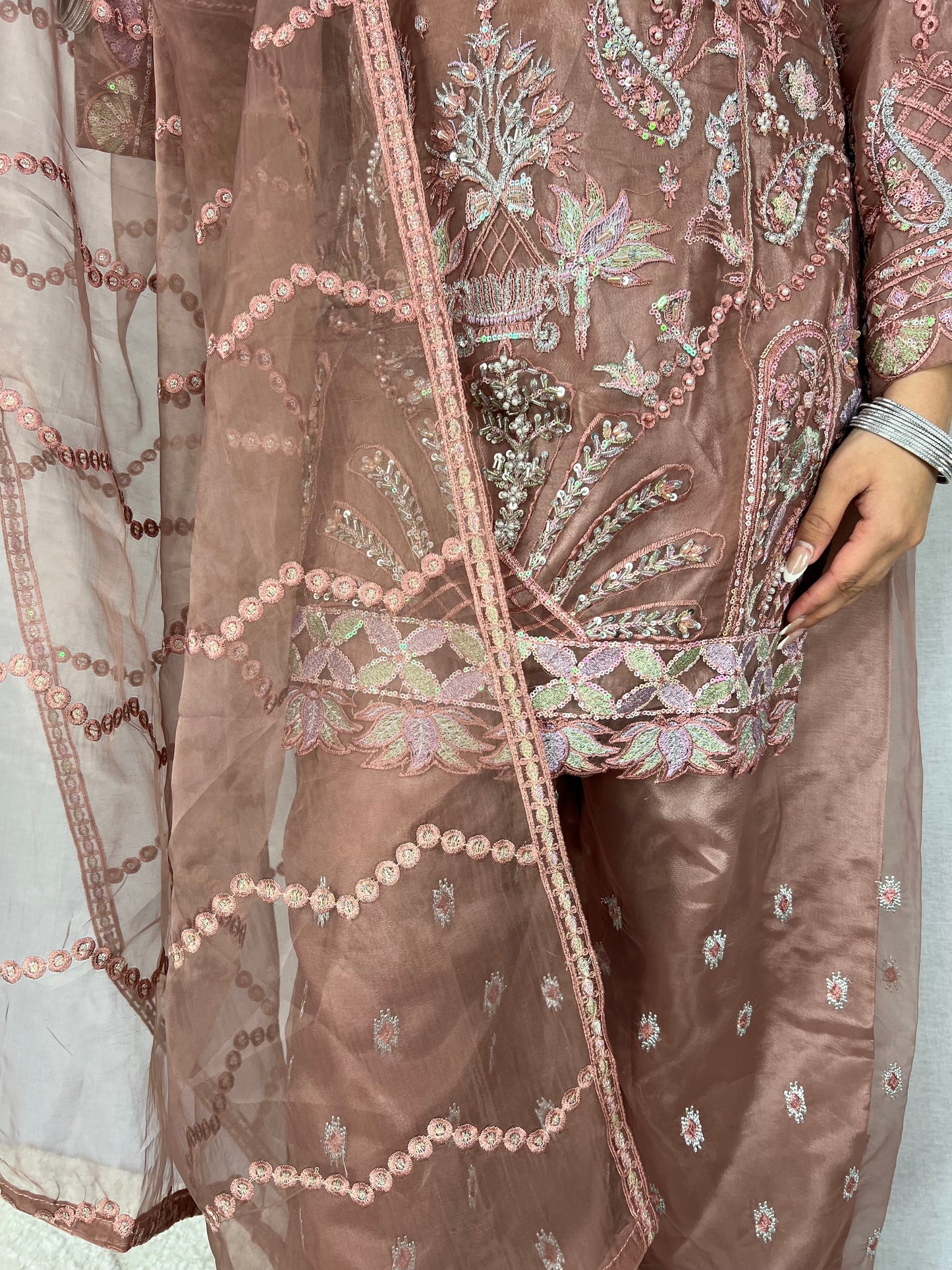 Pink Palazzo Suit