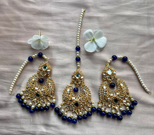 Blue & Gold Jewellery Set