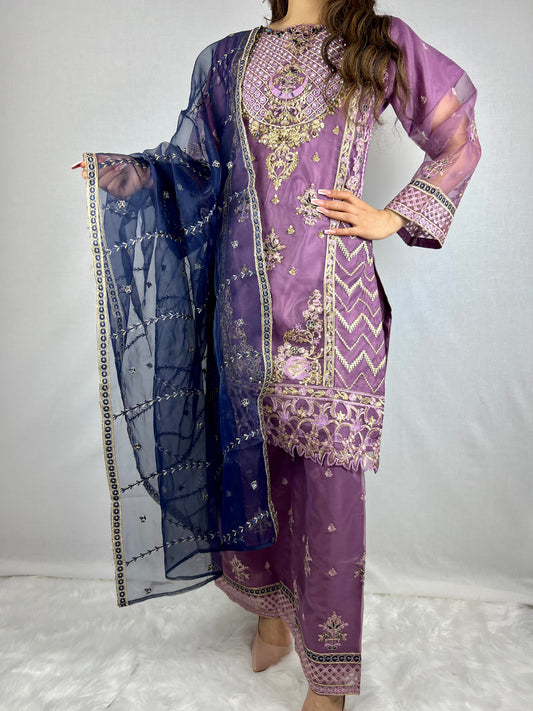 Royal Purple Sharara Suit