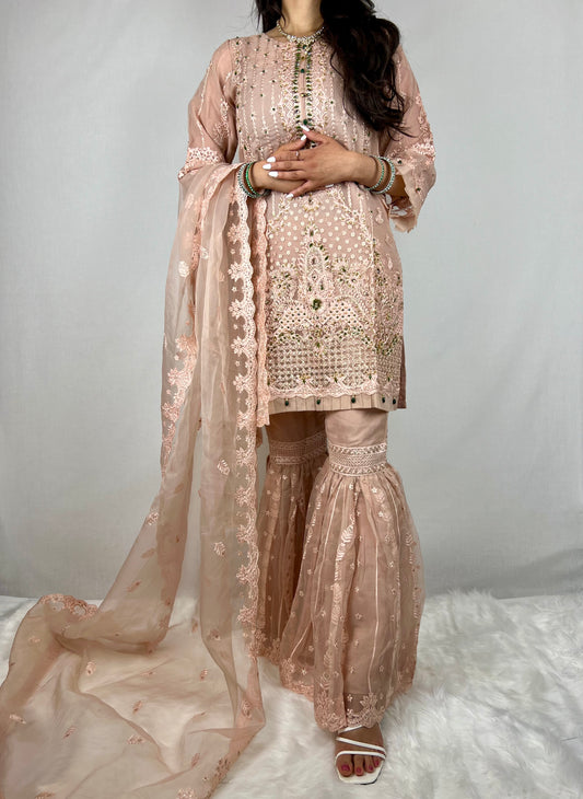 Light Pink Gharara Suit