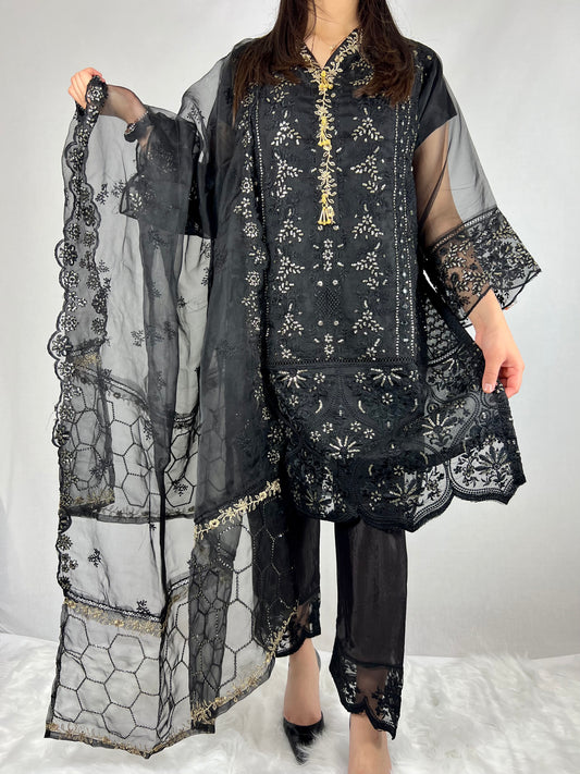 Black Zardozi Salwar Kameez