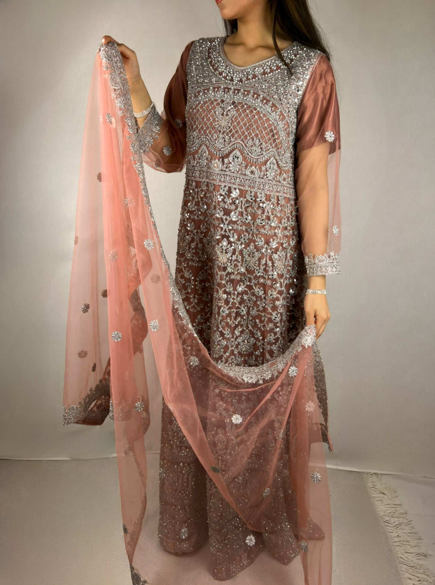 Mauve Anarkali Dress