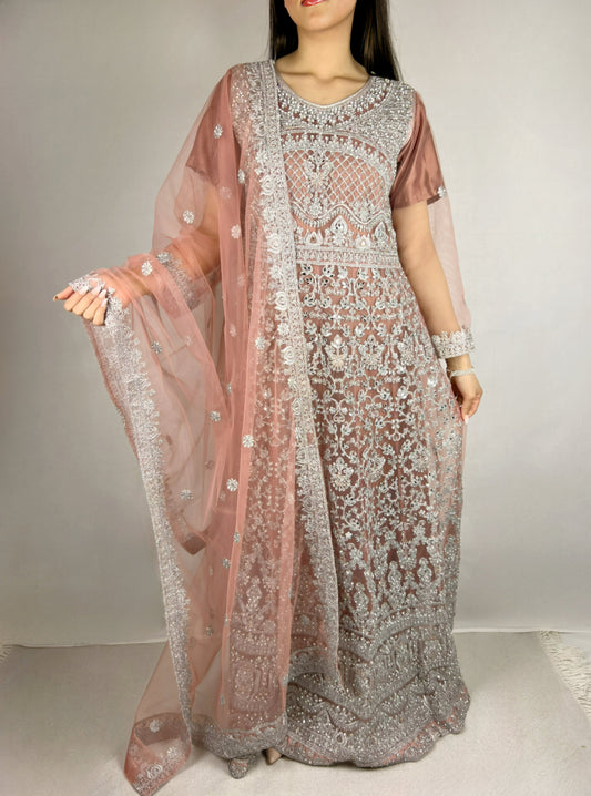 Mauve Anarkali Dress